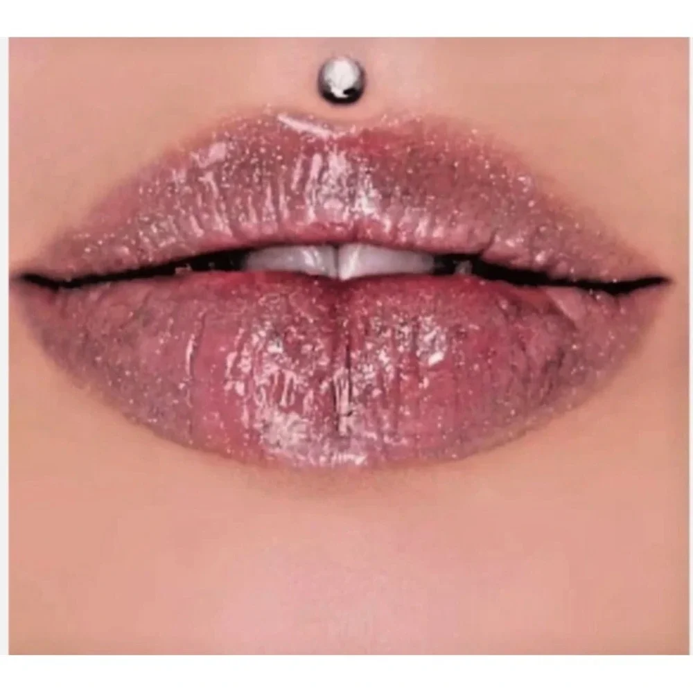Jeffree Star Cosmetics The Gloss Six Feet Under Black Glitter Lip Gloss NIB